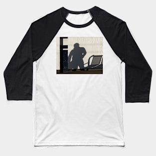 Shadow Man waiting Baseball T-Shirt